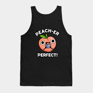 Peach-er Perfect Cute Peach Pun Tank Top